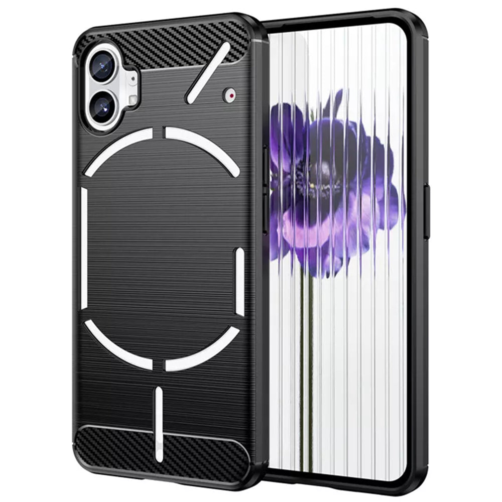 Coque pour Nothing Phone (1), Techsuit, Carbone, Noire