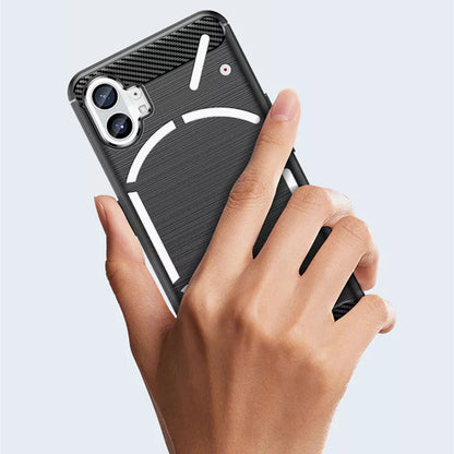 Coque pour Nothing Phone (1), Techsuit, Carbone, Noire