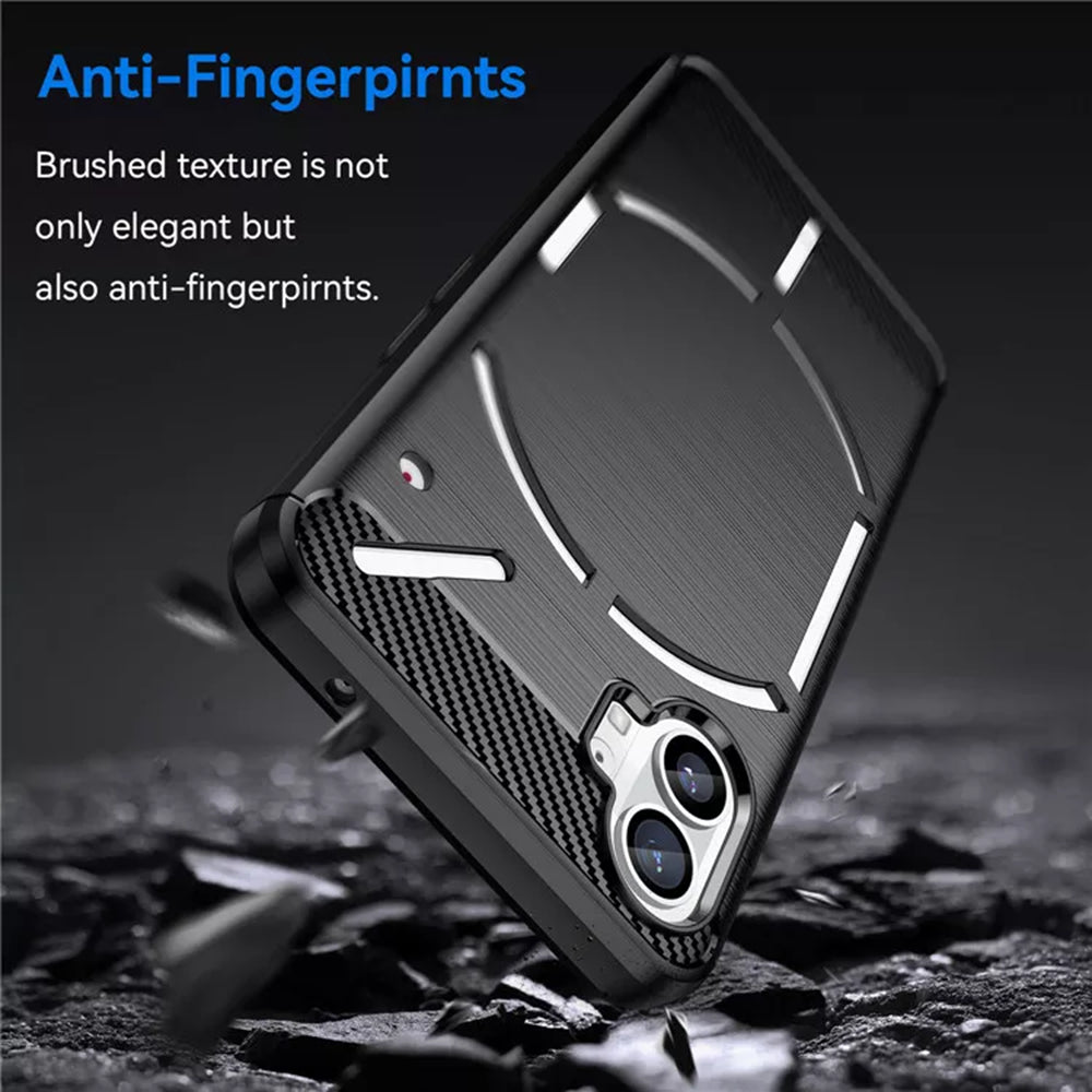 Coque pour Nothing Phone (1), Techsuit, Carbone, Noire