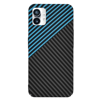 Coque pour Nothing Phone (1), Techsuit, Carbonite FiberShell, Noir Bleu