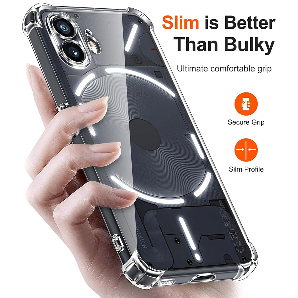 Case for Nothing Phone (2), Techsuit, Shockproof Clear, Transparent