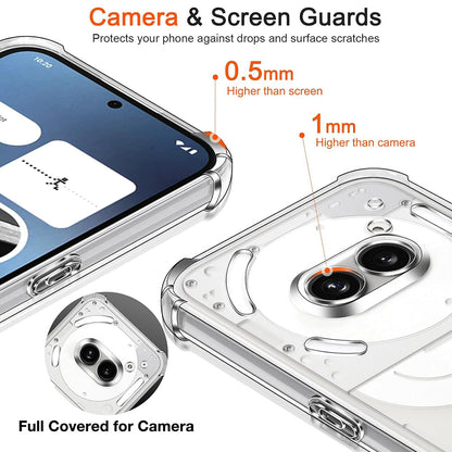 Case for Nothing Phone (2a) Plus / Phone (2a), Techsuit, Shockproof Clear, Transparent