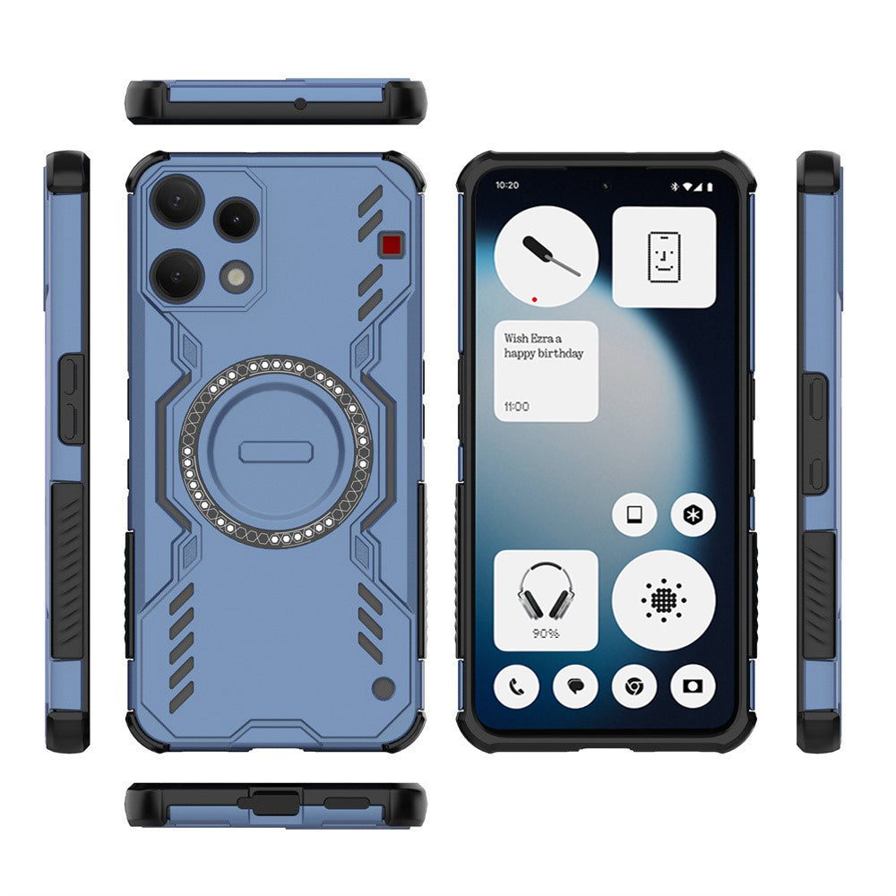 Étui pour Nothing Phone (3a) Lite, Techsuit, ArmorMag, Bleu