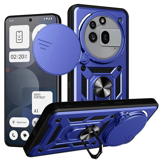 Coque pour Nothing Phone (3a) Pro, Techsuit, CamShield, Bleue