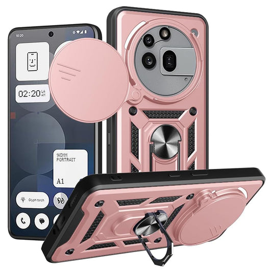 Coque pour Nothing Phone (3a) Pro, Techsuit, CamShield, Rose