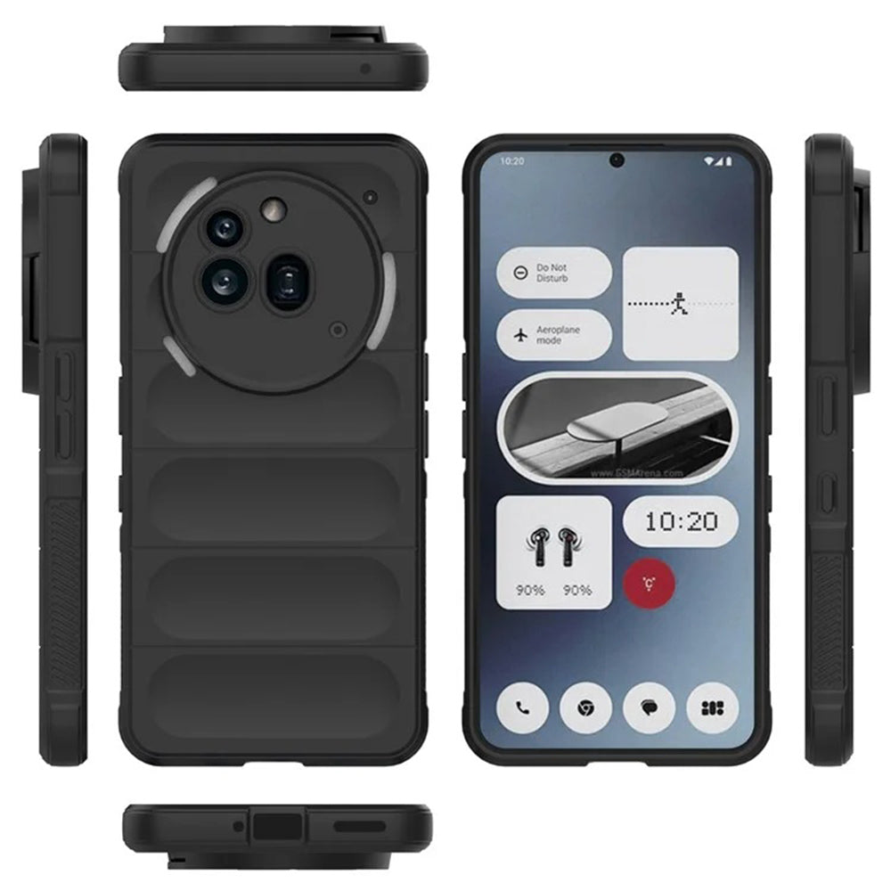 Case for Nothing Phone (3a) Pro, Techsuit, Magic Shield, Black