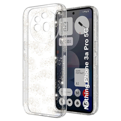 Coque pour Nothing Phone (3a) Pro, Techsuit, SparkleSkin, Transparente