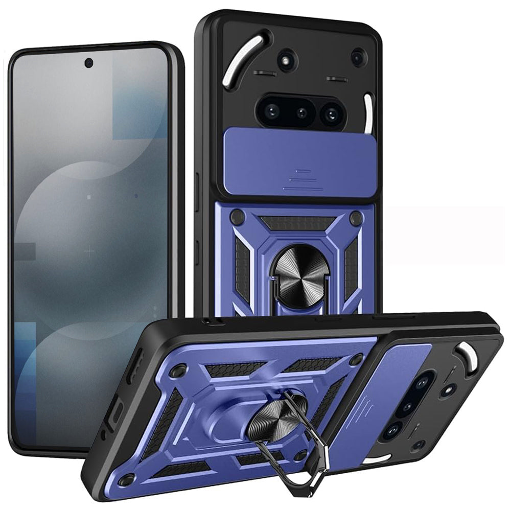 Coque pour Nothing Phone (3a), Techsuit, CamShield, Bleue