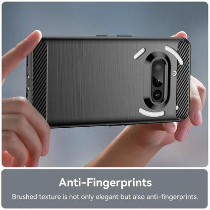 Coque pour Nothing Phone (3a), Techsuit, Carbone, Bleue
