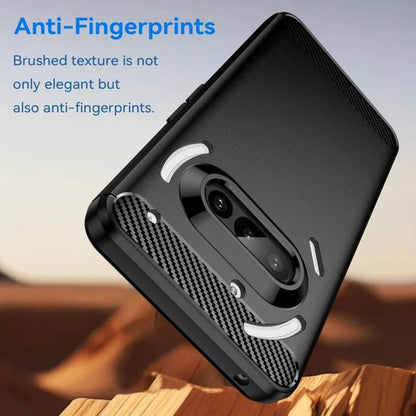 Coque pour Nothing Phone (3a), Techsuit, Carbone, Bleue