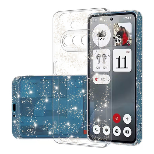 Coque pour Nothing Phone (3a), Techsuit, SparkleSkin, Transparente