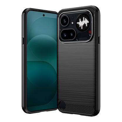 Étui pour Nothing Phone (4a) Pro, Techsuit, Carbone, Noir