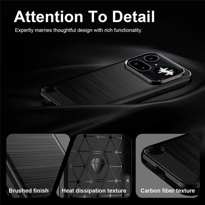 Étui pour Nothing Phone (4a) Pro, Techsuit, Carbone, Noir