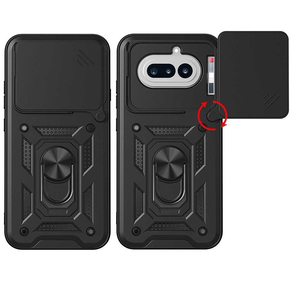Case for Nothing Phone (4a), Techsuit, CamShield, Black