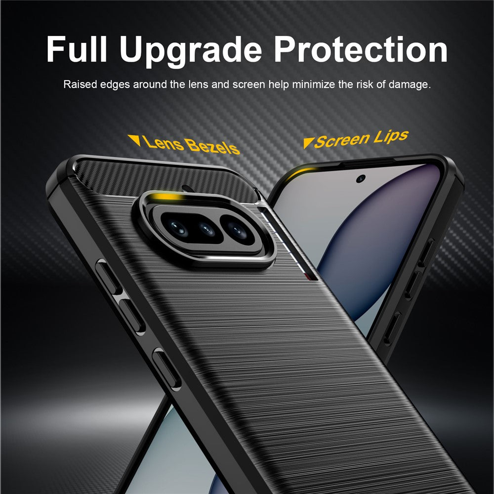 Case for Nothing Phone (4a), Techsuit, Carbon, Black
