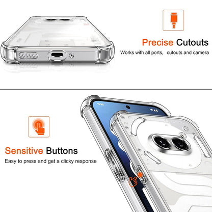 Étui pour Nothing Phone (4a), Techsuit, Shockproof Clear, Transparent