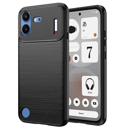 Coque pour Nothing Phone (4b), Techsuit, Carbone, Noire