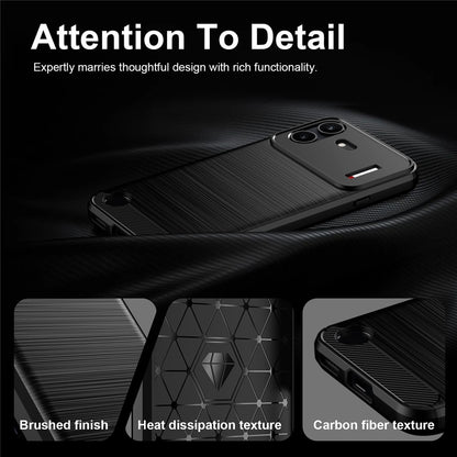 Coque pour Nothing Phone (4b), Techsuit, Carbone, Noire