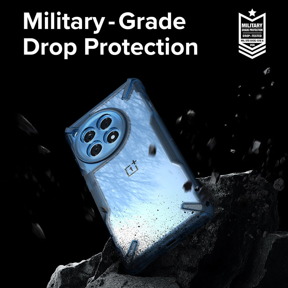 Étui pour OnePlus 12R, Ringke, Fusion X, Bleu