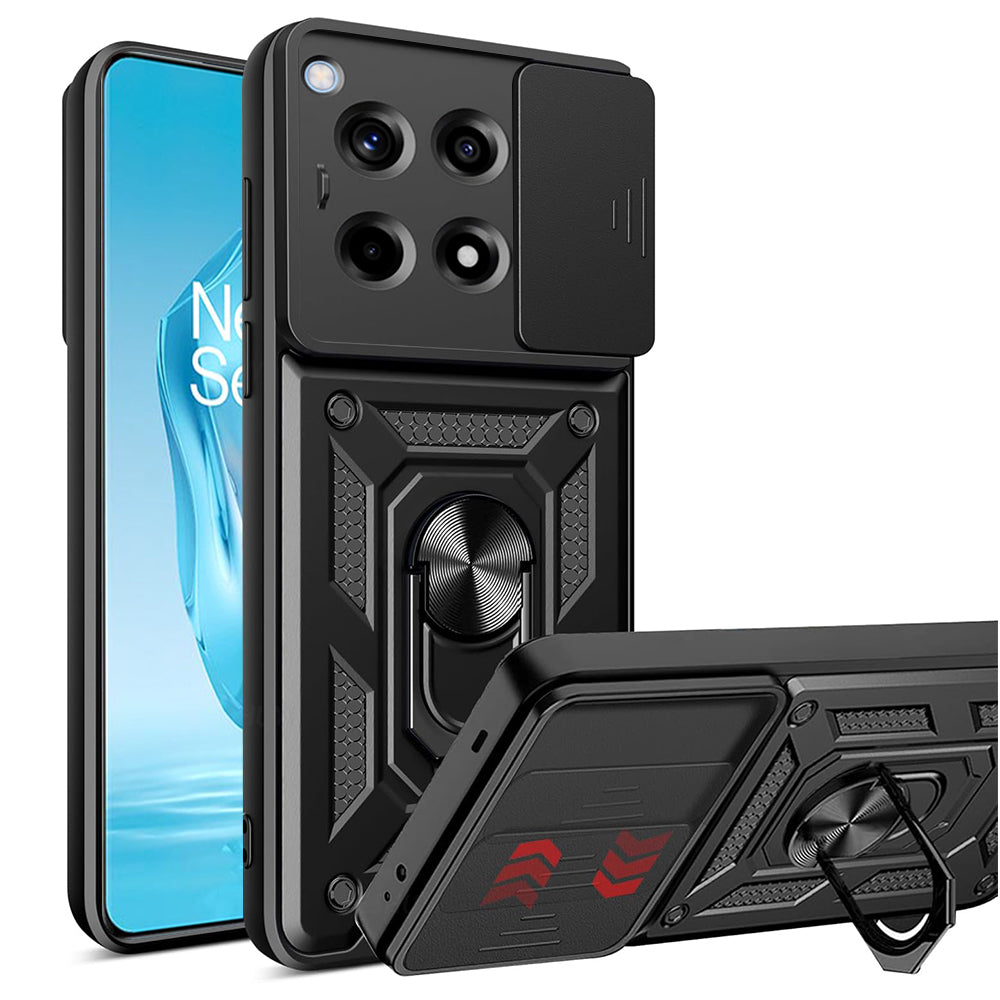 Coque pour OnePlus 12R, Techsuit, CamShield, Noire