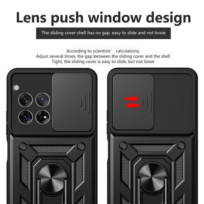 Coque pour OnePlus 12R, Techsuit, CamShield, Noire