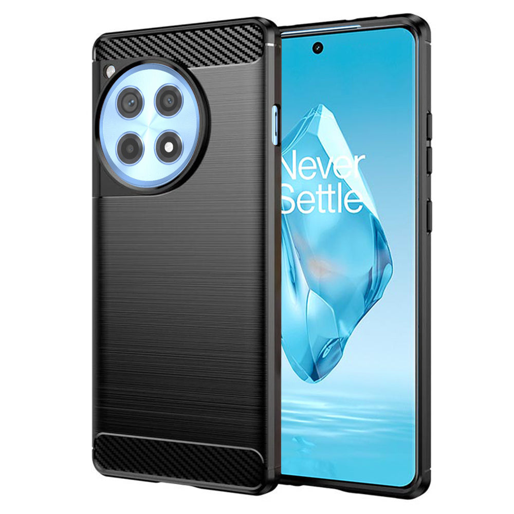 Coque pour OnePlus 12R, Techsuit, Carbone, Noire