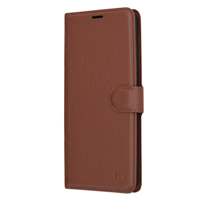 Coque pour OnePlus 12R, Techsuit, Leather Folio, Marron