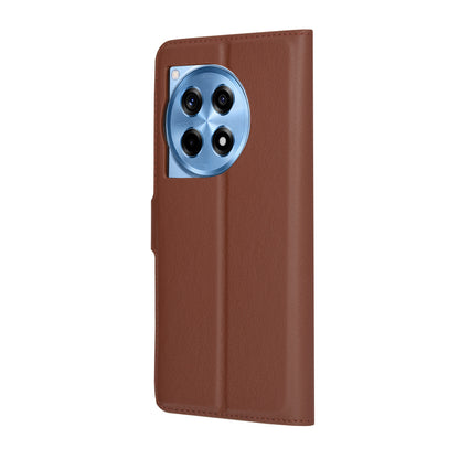 Coque pour OnePlus 12R, Techsuit, Leather Folio, Marron