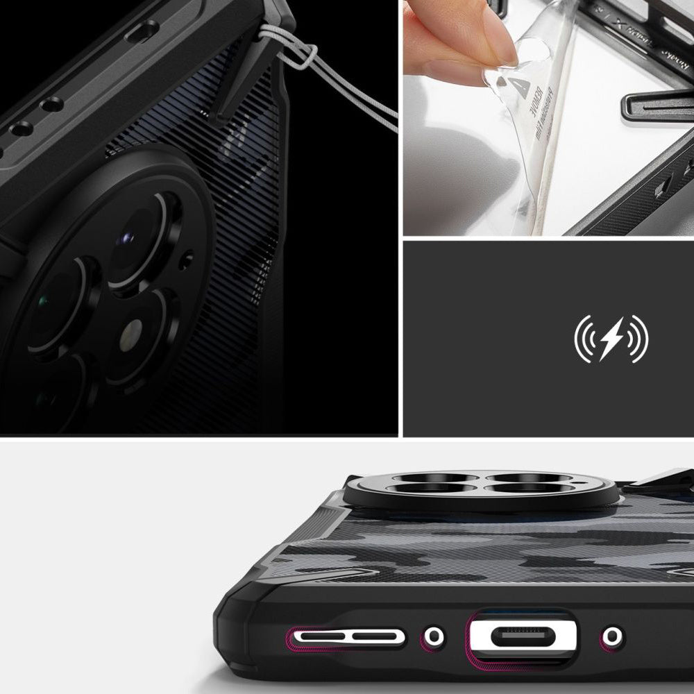Étui pour OnePlus 13, Ringke, Fusion X Design, Camouflage