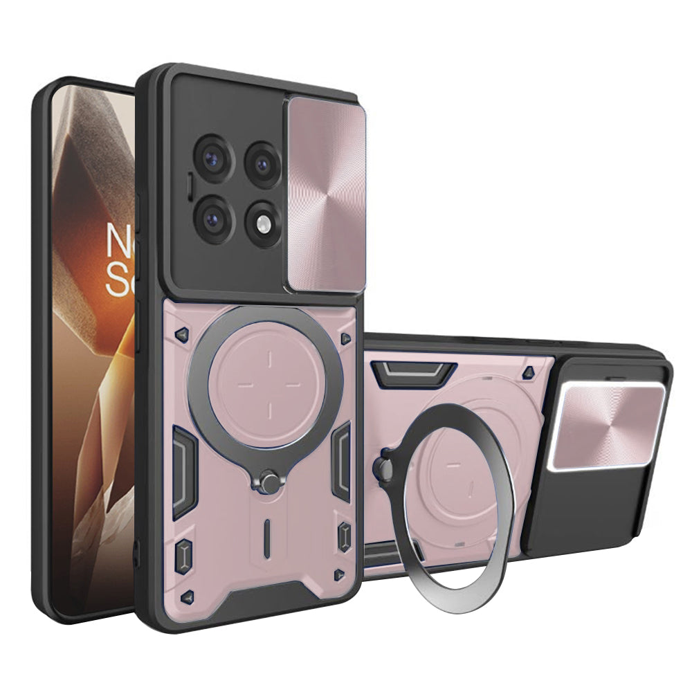 Coque pour OnePlus 13R, Techsuit, CamGuard Pro, Rose Doré