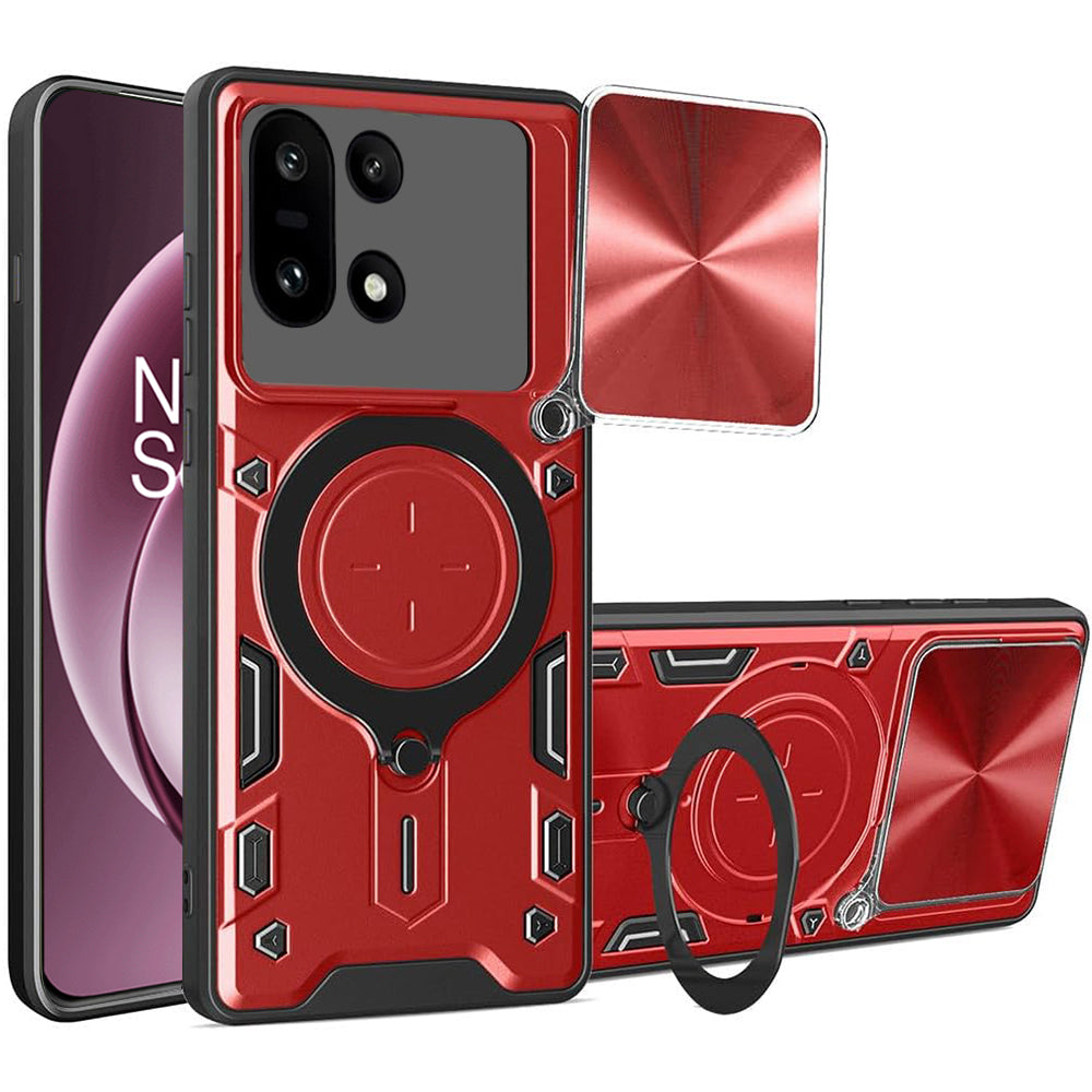 Étui pour OnePlus 15, Techsuit, CamGuard Pro, Rouge