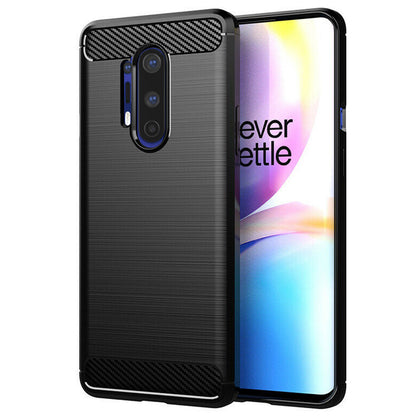 Coque pour OnePlus 8 Pro, Techsuit, Carbone, Noire