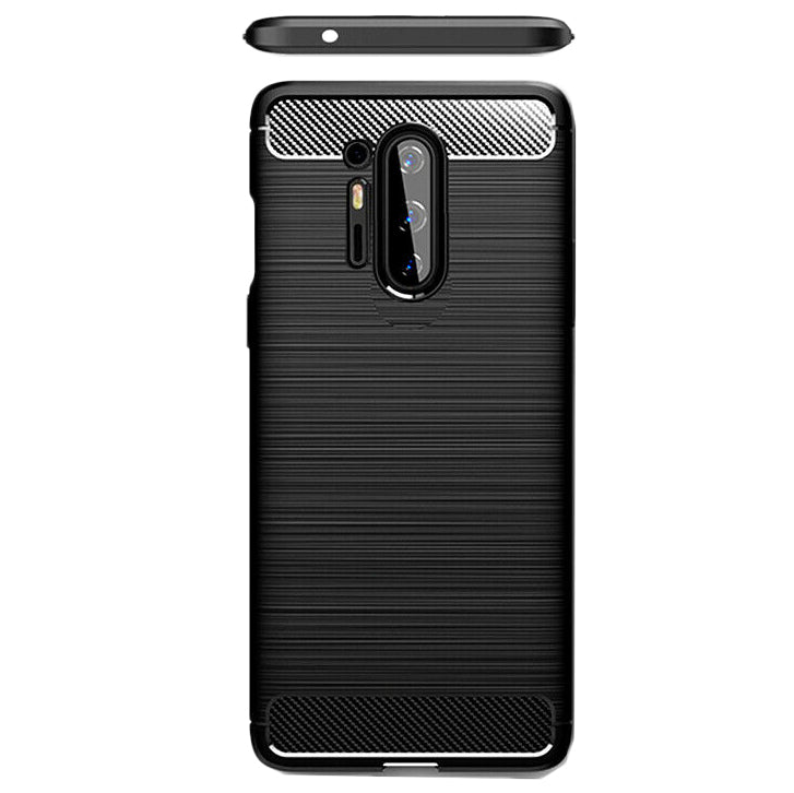 Coque pour OnePlus 8 Pro, Techsuit, Carbone, Noire
