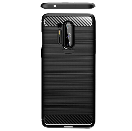Coque pour OnePlus 8 Pro, Techsuit, Carbone, Noire