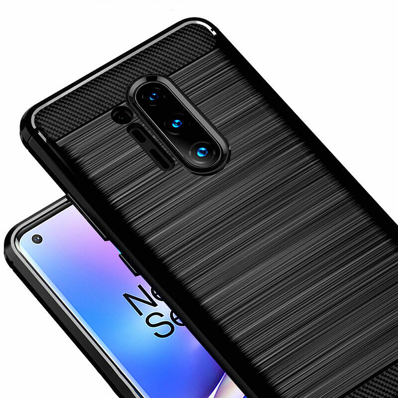 Coque pour OnePlus 8 Pro, Techsuit, Carbone, Noire