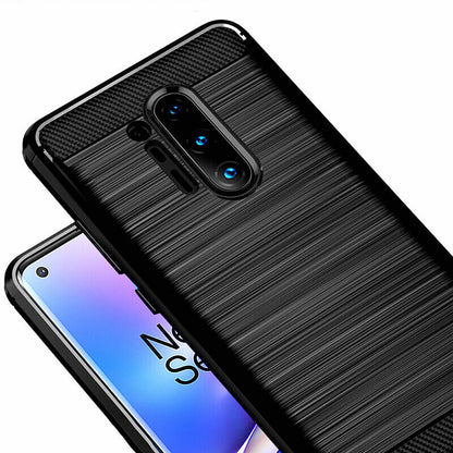 Coque pour OnePlus 8 Pro, Techsuit, Carbone, Noire