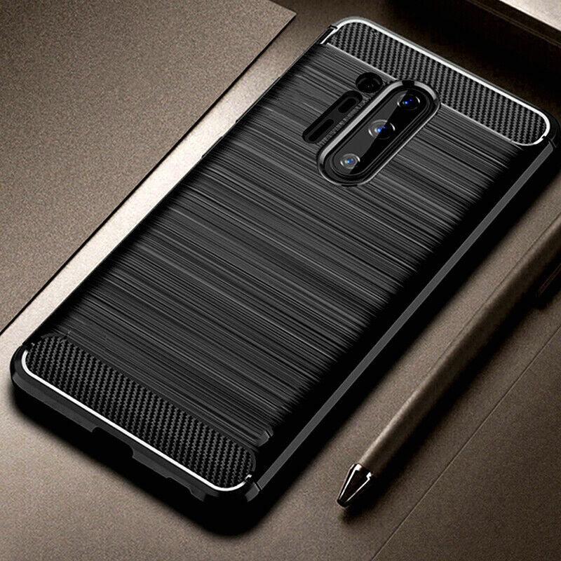 Coque pour OnePlus 8 Pro, Techsuit, Carbone, Noire