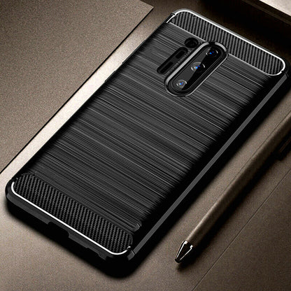 Coque pour OnePlus 8 Pro, Techsuit, Carbone, Noire