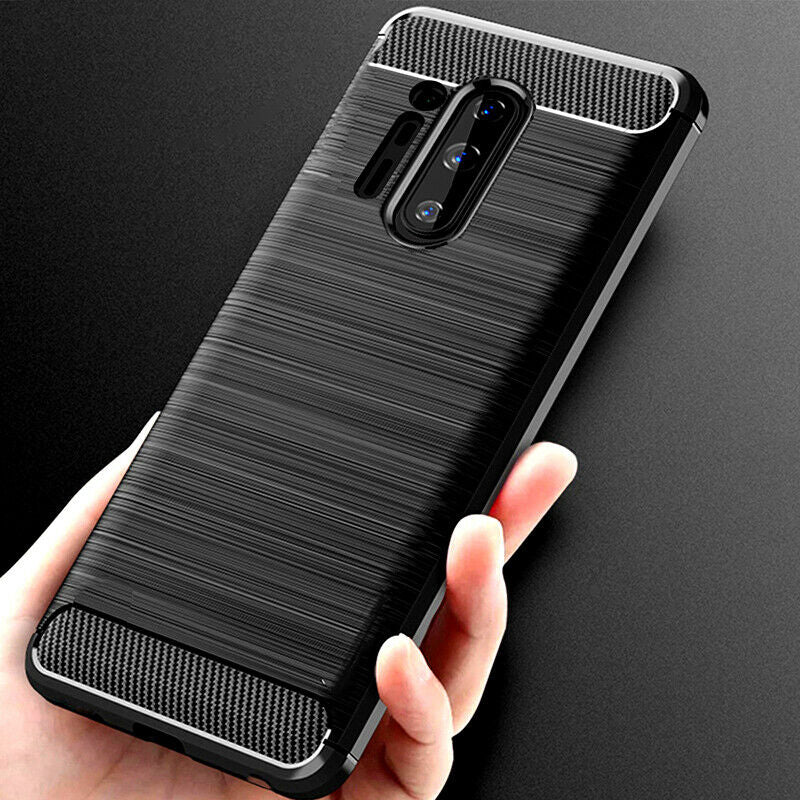 Coque pour OnePlus 8 Pro, Techsuit, Carbone, Noire
