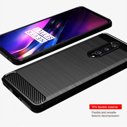 Coque pour OnePlus 8, Techsuit, Carbone, Noire