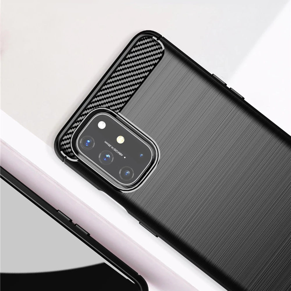Coque pour OnePlus 8T, Techsuit, Carbone, Noire