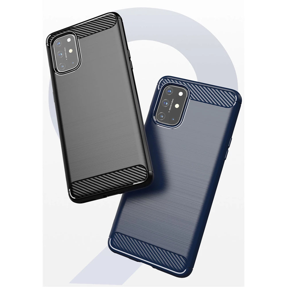 Coque pour OnePlus 8T, Techsuit, Carbone, Noire