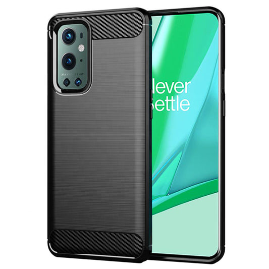 Coque pour OnePlus 9 Pro, Techsuit, Carbone, Noire
