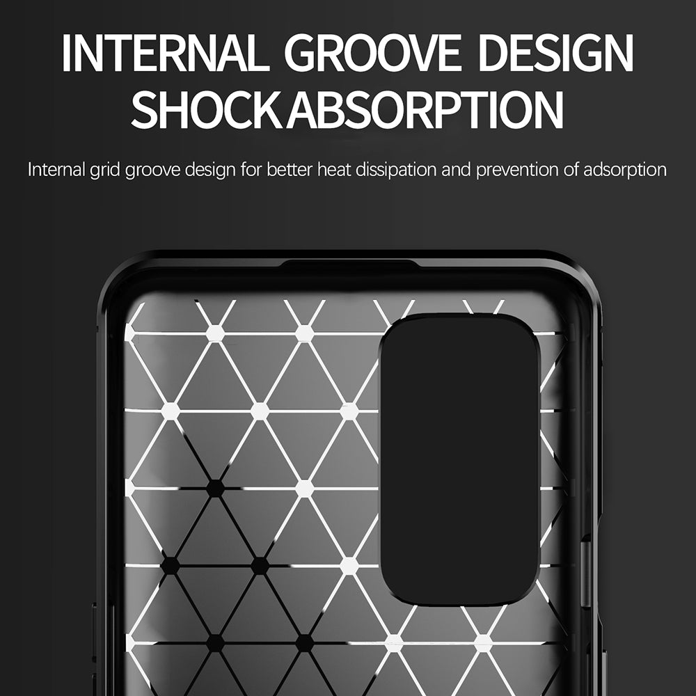 Coque pour OnePlus 9 Pro, Techsuit, Carbone, Noire