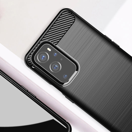 Coque pour OnePlus 9 Pro, Techsuit, Carbone, Noire