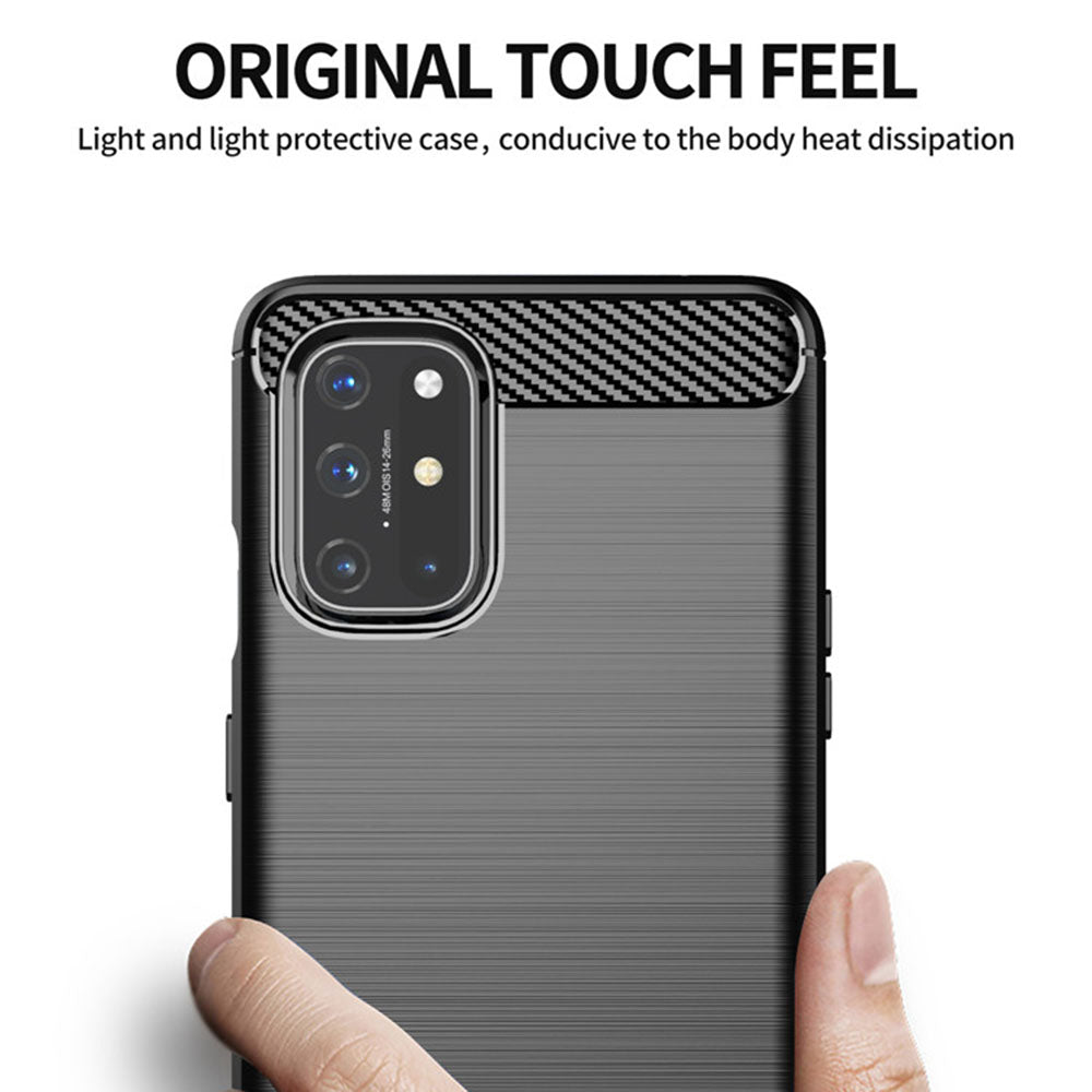 Coque pour OnePlus 9, Techsuit, Carbone, Noire