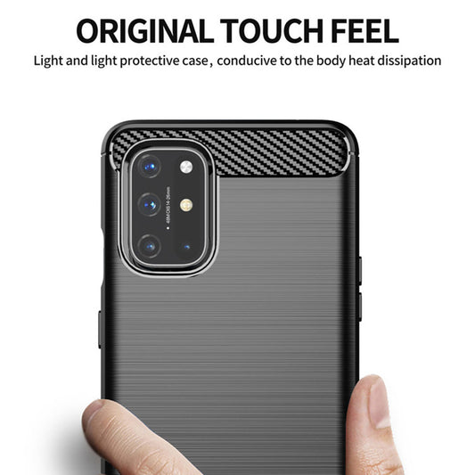 Coque pour OnePlus 9, Techsuit, Carbone, Noire