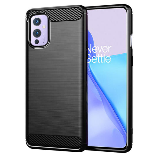 Coque pour OnePlus 9, Techsuit, Carbone, Noire
