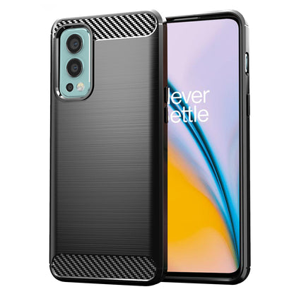 Coque pour OnePlus Nord 2 5G, Techsuit, Carbone, Noire