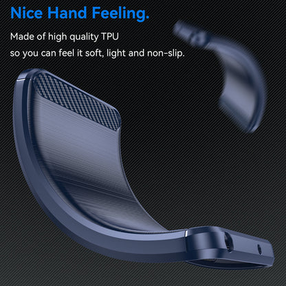 Étui pour OnePlus Nord 4, Techsuit, Carbone, Bleu